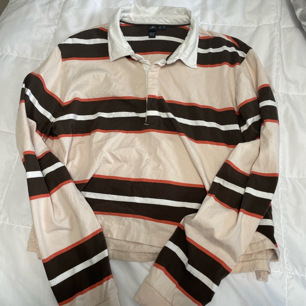 Volcom Coco Ho Long Sleeve Polo - Espresso Long Sleeve shirt. Size large